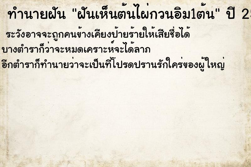 ทำนายฝันฝันเห็นต้นไผ่กวนอิม1ต้น ทำนายฝันทำนายฝันฝันเห็นต้นไผ่กวนอิม1ต้น