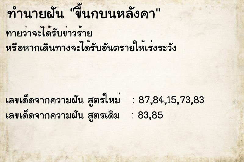 ทำนายฝันขี้นกบนหลังคา ทำนายฝันทำนายฝันขี้นกบนหลังคา