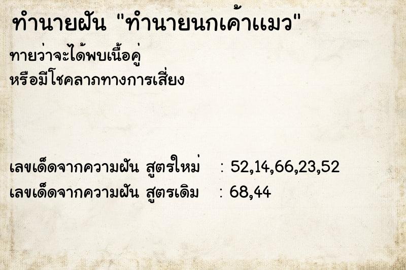 ทำนายฝันทำนายนกเค้าเเมว ทำนายฝันทำนายฝันทำนายนกเค้าเเมว