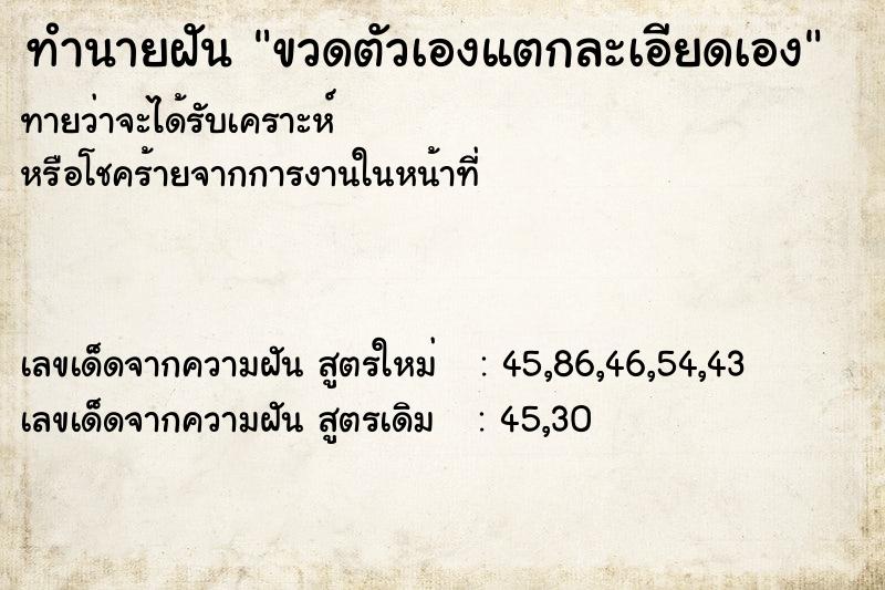 ทำนายฝัน ขวดตัวเองแตกละเอียดเอง ทำนายฝัน ขวดตัวเองแตกละเอียดเอง