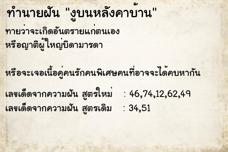 ทำนายฝันงูบนหลังคาบ้าน ทำนายฝันทำนายฝันงูบนหลังคาบ้าน