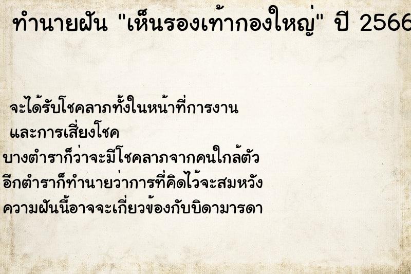 ทำนายฝัน เห็นรองเท้ากองใหญ่ ตำราโบราณ แม่นที่สุดในโลก