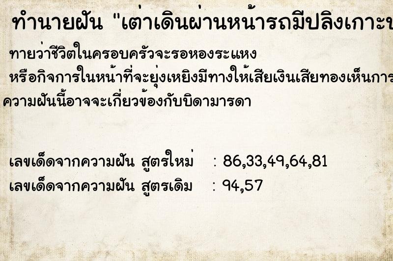 ทำนายฝัน เต่าเดินผ่านหน้ารถมีปลิงเกาะบนหลังเต่า ตำราโบราณ แม่นที่สุดในโลก