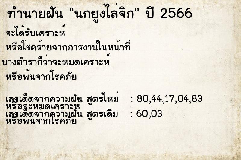 ทำนายฝัน นกยูงไล่จิก ทำนายฝัน นกยูงไล่จิก