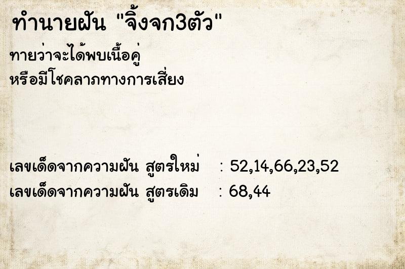 ทำนายฝัน จิ้งจก3ตัว ทำนายฝัน จิ้งจก3ตัว