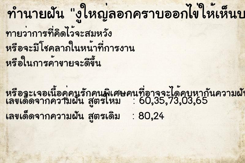 ทำนายฝันงูใหญ่ลอกคราบออกไข่ให้เห็นบนต้นไม้3-4ฟอง ทำนายฝันทำนายฝันงูใหญ่ลอกคราบออกไข่ให้เห็นบนต้นไม้3-4ฟอง