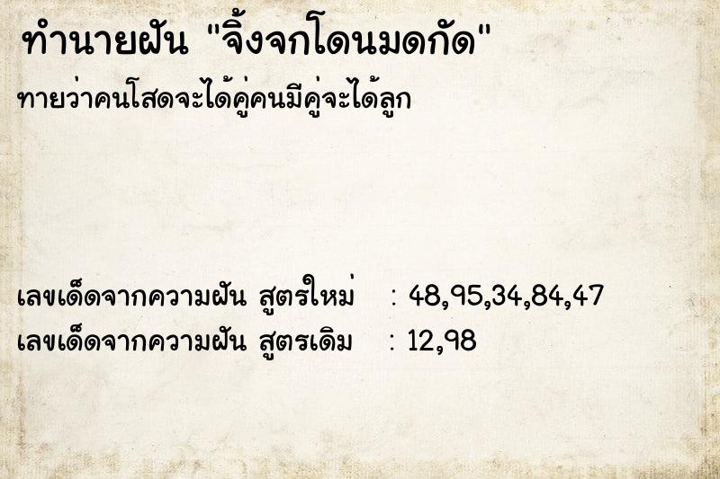 ทำนายฝันจิ้งจกโดนมดกัด ทำนายฝันทำนายฝันจิ้งจกโดนมดกัด