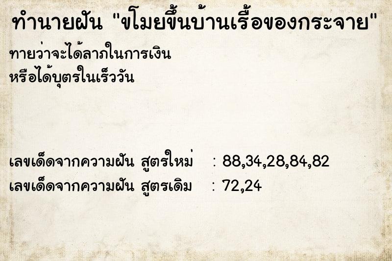ทำนายฝันขโมยขึ้นบ้านเรื้อของกระจาย ทำนายฝันทำนายฝันขโมยขึ้นบ้านเรื้อของกระจาย
