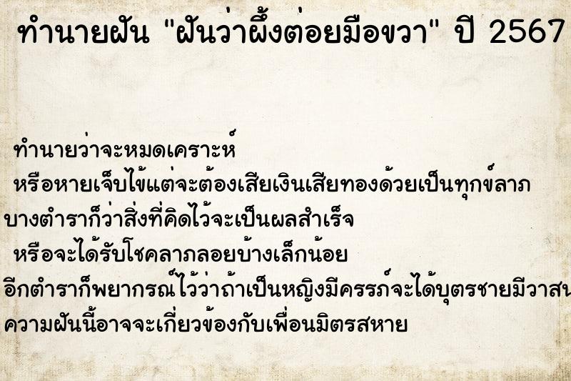 ทำนายฝันฝันว่าผึ้งต่อยมือขวา ทำนายฝันทำนายฝันฝันว่าผึ้งต่อยมือขวา
