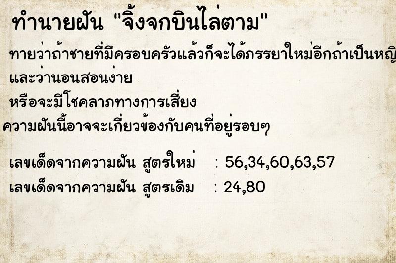 ทำนายฝันจิ้งจกบินไล่ตาม ทำนายฝันทำนายฝันจิ้งจกบินไล่ตาม