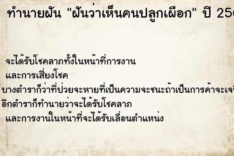 ทำนายฝัน ฝันว่าเห็นคนปลูกเผือก ทำนายฝัน ฝันว่าเห็นคนปลูกเผือก