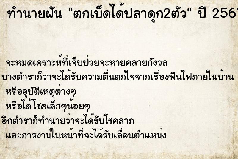 ทำนายฝัน ตกเบ็ดได้ปลาดุก2ตัว ทำนายฝัน ตกเบ็ดได้ปลาดุก2ตัว