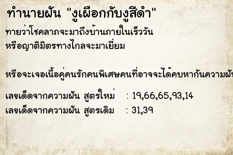 ทำนายฝันc83e1cdac24425352f9825fdafed6b6bงูเผือกกับงูสีดำ ทำนายฝันทำนายฝันc83e1cdac24425352f9825fdafed6b6bงูเผือกกับงูสีดำ