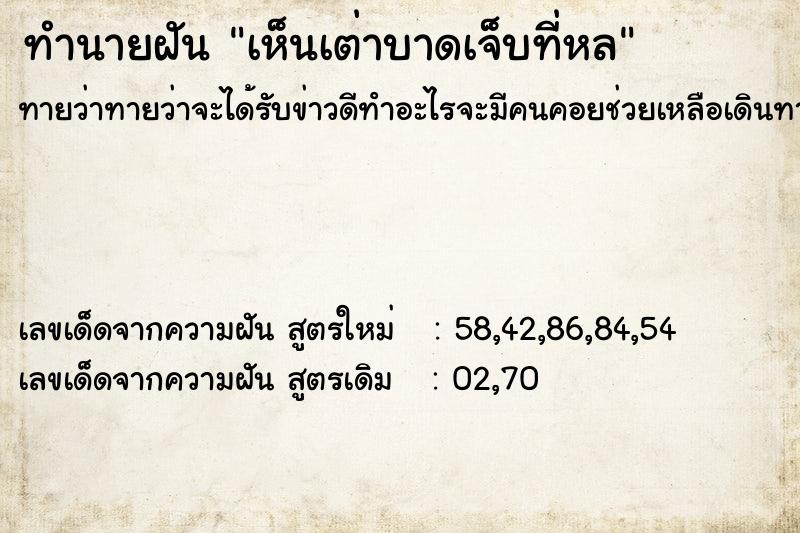 ทำนายฝันทำนายฝันเห็นเต่าบาดเจ็บที่หล