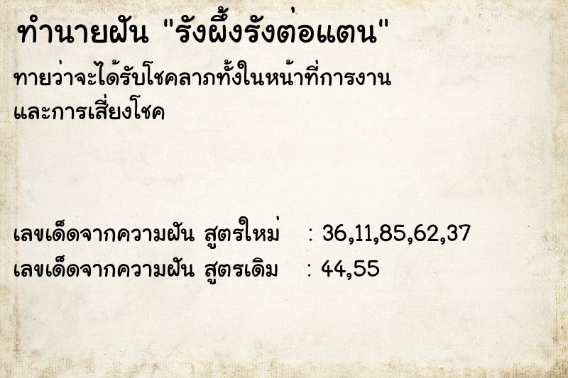 ทำนายฝันรังผึ้งรังต่อแตน ทำนายฝันทำนายฝันรังผึ้งรังต่อแตน