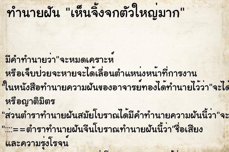 ทำนายฝัน เห็นจิ้งจกตัวใหญ่มาก ทำนายฝัน เห็นจิ้งจกตัวใหญ่มาก