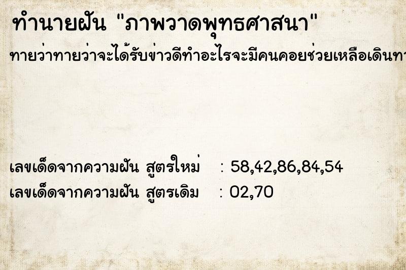 ทำนายฝันทำนายฝันภาพวาดพุทธศาสนา