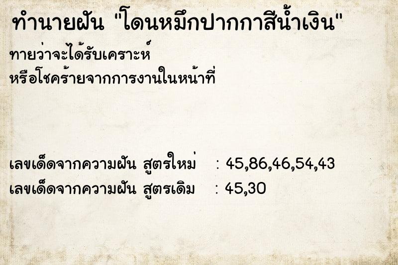 ทำนายฝันโดนหมึกปากกาสีน้ำเงิน ทำนายฝันทำนายฝันโดนหมึกปากกาสีน้ำเงิน