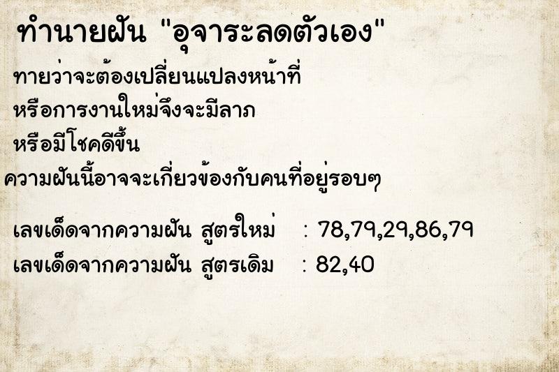 ทำนายฝันอุจาระลดตัวเอง ทำนายฝันทำนายฝันอุจาระลดตัวเอง