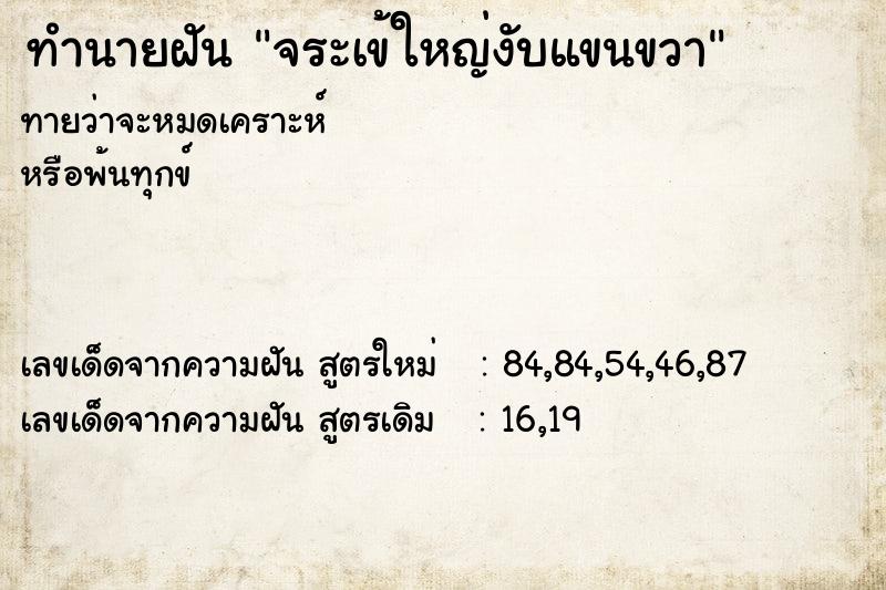ทำนายฝันจระเข้ใหญ่งับแขนขวา ทำนายฝันทำนายฝันจระเข้ใหญ่งับแขนขวา