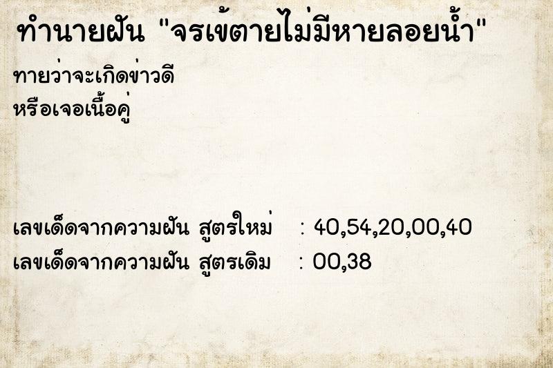 ทำนายฝันจรเข้ตายไม่มีหายลอยน้ำ ทำนายฝันทำนายฝันจรเข้ตายไม่มีหายลอยน้ำ