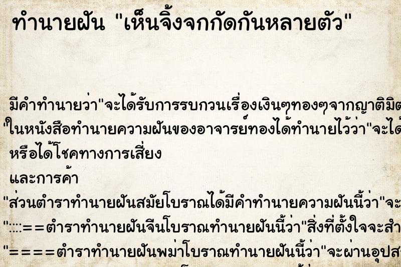 ทำนายฝัน เห็นจิ้งจกกัดกันหลายตัว ตำราโบราณ แม่นที่สุดในโลก