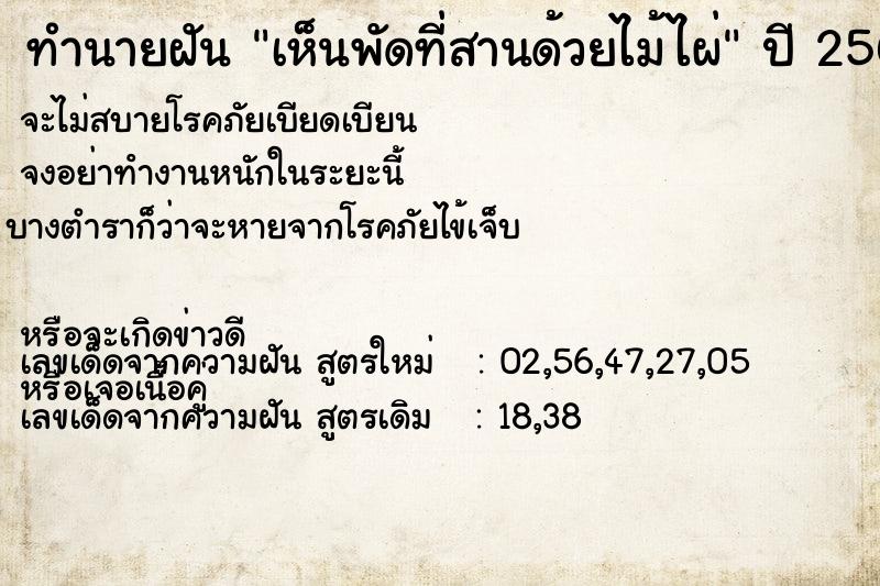 ทำนายฝัน เห็นพัดที่สานด้วยไม้ไผ่ ทำนายฝัน เห็นพัดที่สานด้วยไม้ไผ่