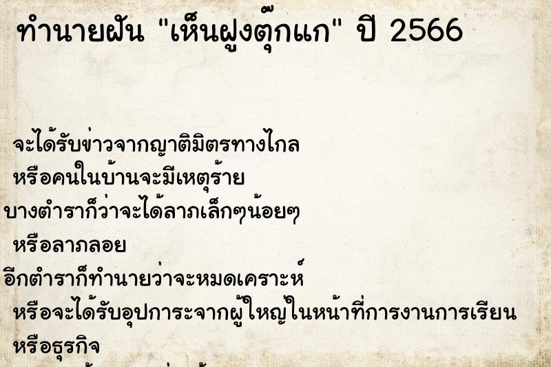 ทำนายฝันเห็นฝูงตุ๊กแก ทำนายฝันทำนายฝันเห็นฝูงตุ๊กแก