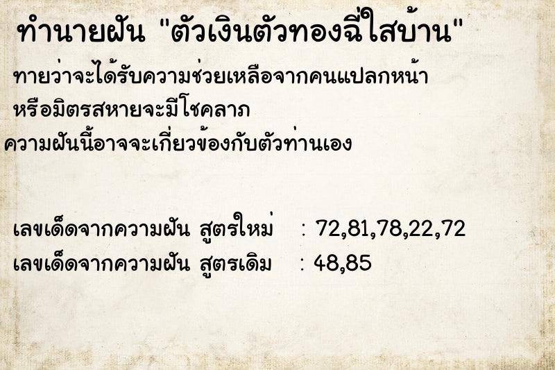ทำนายฝัน ตัวเงินตัวทองฉี่ใสบ้าน ทำนายฝัน ตัวเงินตัวทองฉี่ใสบ้าน