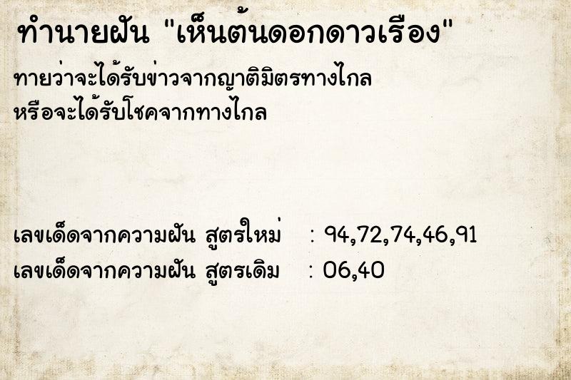 ทำนายฝันเห็นต้นดอกดาวเรือง ทำนายฝันทำนายฝันเห็นต้นดอกดาวเรือง