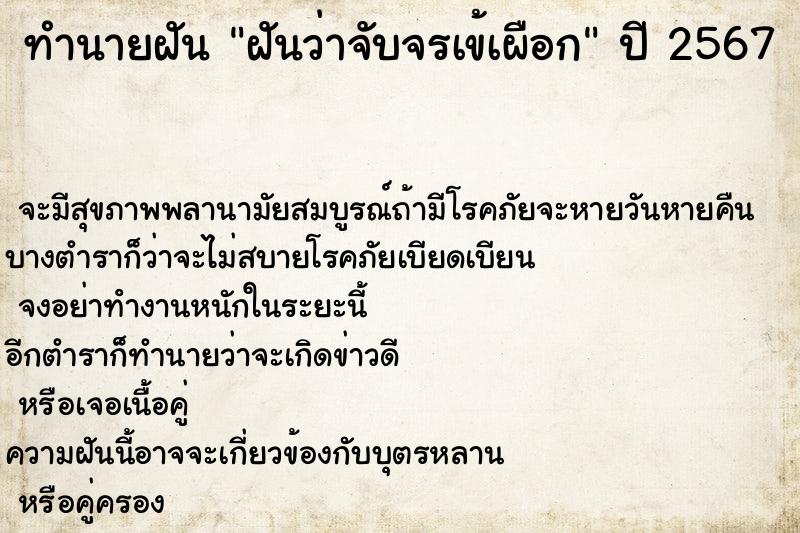ทำนายฝันฝันว่าจับจรเข้เผือก ทำนายฝันทำนายฝันฝันว่าจับจรเข้เผือก