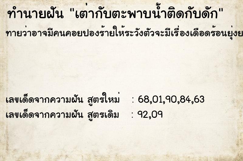 ทำนายฝันทำนายฝันเต่ากับตะพาบน้ำติดกับดัก