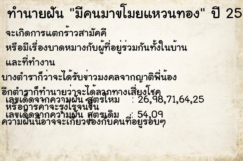 ทำนายฝัน มีคนมาขโมยแหวนทอง ทำนายฝัน มีคนมาขโมยแหวนทอง