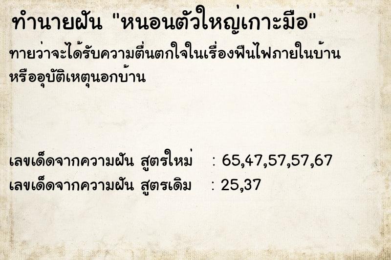ทำนายฝัน หนอนตัวใหญ่เกาะมือ ทำนายฝัน หนอนตัวใหญ่เกาะมือ