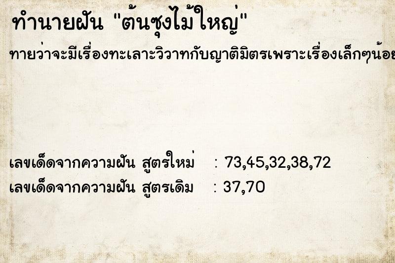 ทำนายฝัน ต้นซุงไม้ใหญ่ ทำนายฝัน ต้นซุงไม้ใหญ่