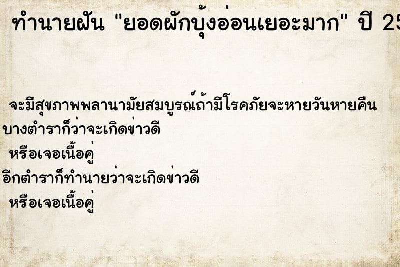 ทำนายฝันยอดผักบุ้งอ่อนเยอะมาก ทำนายฝันทำนายฝันยอดผักบุ้งอ่อนเยอะมาก