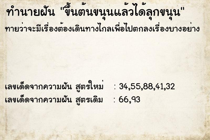 ทำนายฝันทำนายฝันขึ้นต้นขนุนแล้วได้ลุกขนุน
