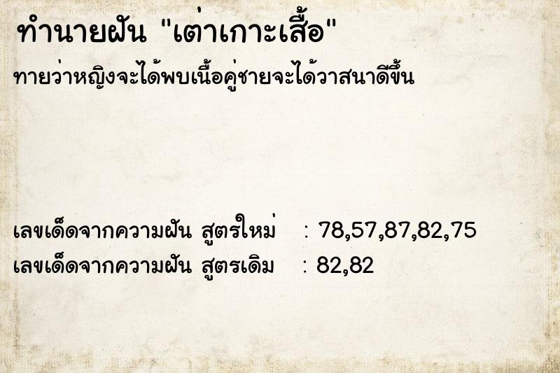 ทำนายฝัน เต่าเกาะเสื้อ ทำนายฝัน เต่าเกาะเสื้อ