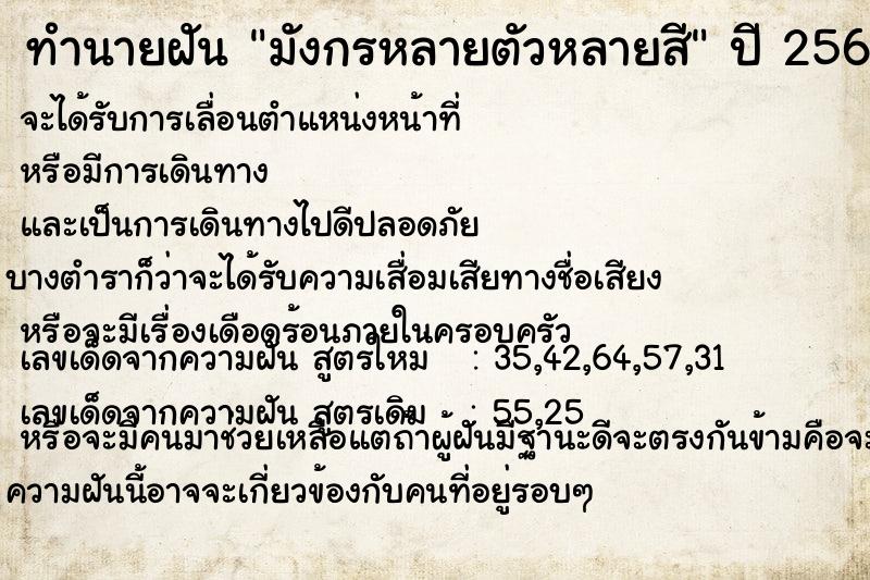 ทำนายฝันมังกรหลายตัวหลายสี ทำนายฝันทำนายฝันมังกรหลายตัวหลายสี