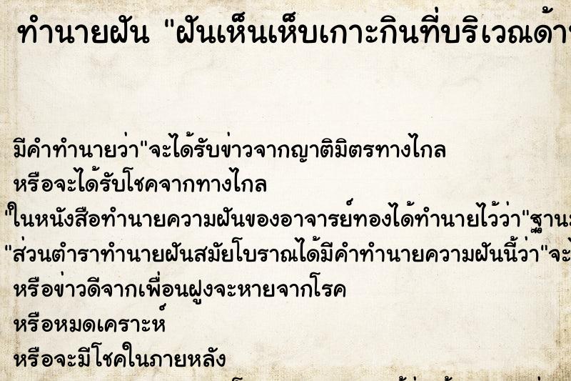 ทำนายฝันฝันเห็นเห็บเกาะกินที่บริเวณด้านหลังช่วงสะโพก ทำนายฝันทำนายฝันฝันเห็นเห็บเกาะกินที่บริเวณด้านหลังช่วงสะโพก