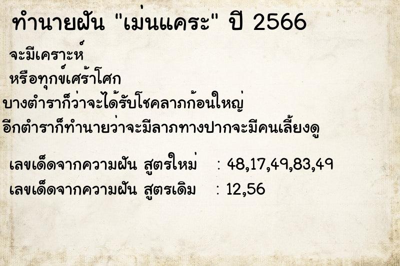 ทำนายฝัน เม่นแคระ