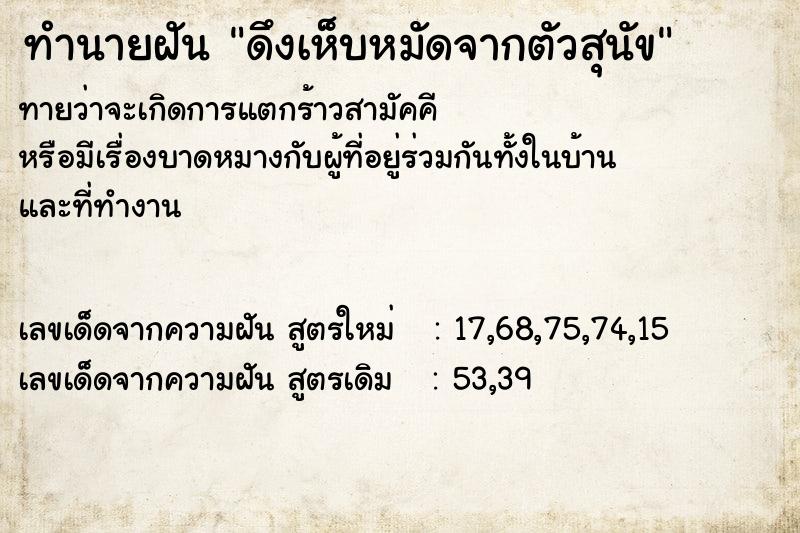 ทำนายฝัน ดึงเห็บหมัดจากตัวสุนัข ทำนายฝัน ดึงเห็บหมัดจากตัวสุนัข