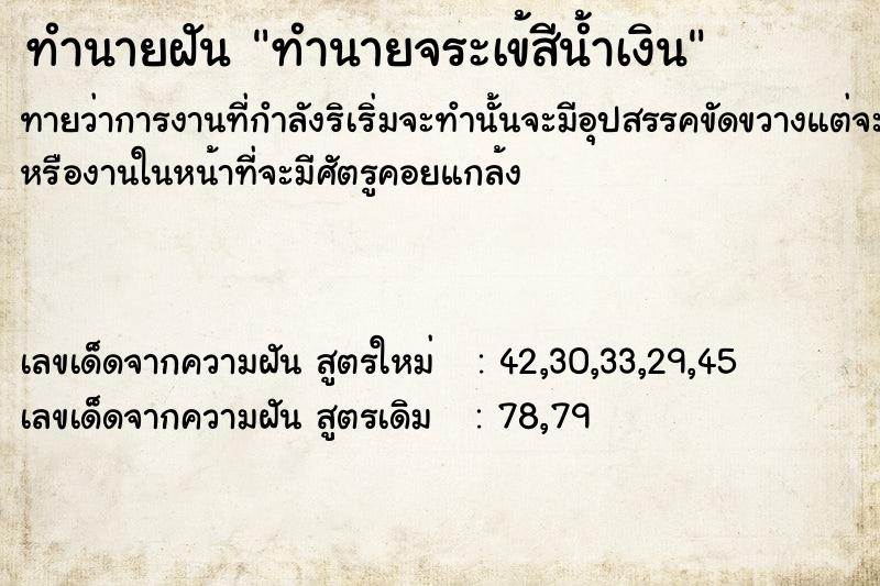 ทำนายฝัน ทำนายจระเข้สีน้ำเงิน ทำนายฝัน ทำนายจระเข้สีน้ำเงิน