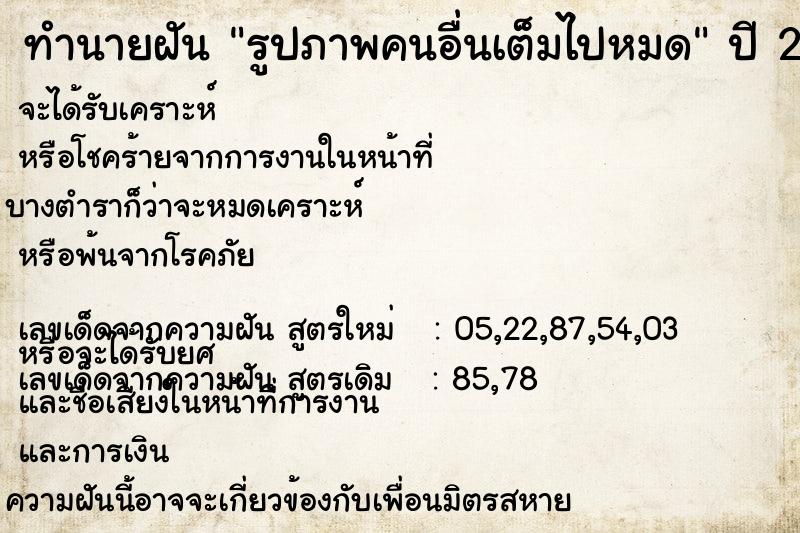 ทำนายฝัน รูปภาพคนอื่นเต็มไปหมด ทำนายฝัน รูปภาพคนอื่นเต็มไปหมด