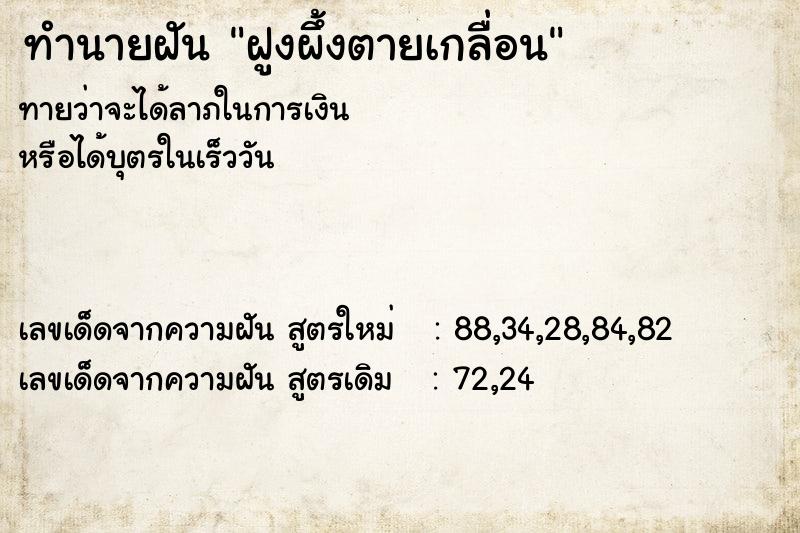 ทำนายฝัน ฝูงผึ้งตายเกลื่อน