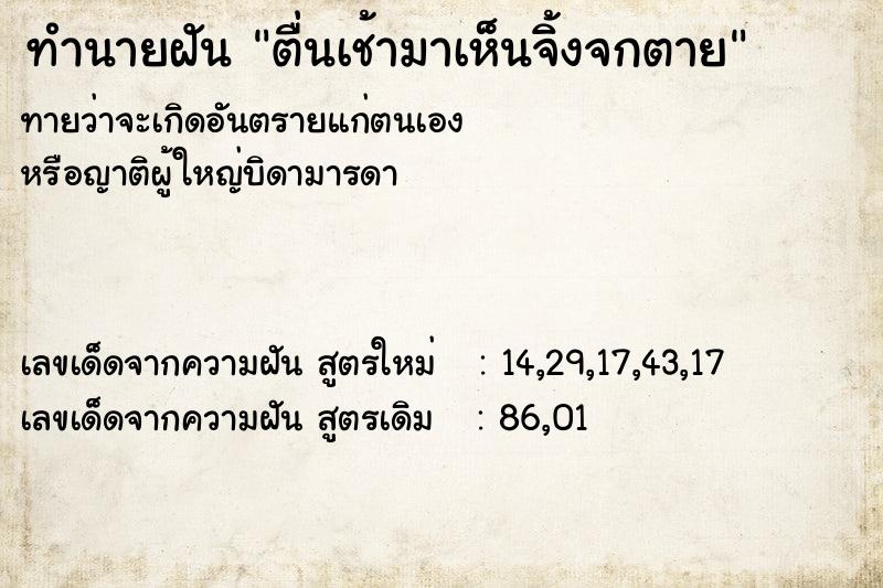 ทำนายฝัน ตื่นเช้ามาเห็นจิ้งจกตาย ทำนายฝัน ตื่นเช้ามาเห็นจิ้งจกตาย