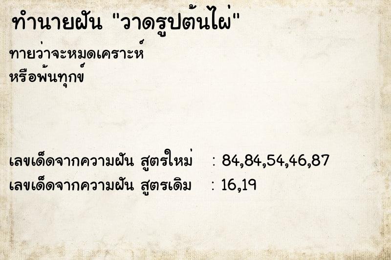 ทำนายฝันวาดรูปต้นไผ่ ทำนายฝันทำนายฝันวาดรูปต้นไผ่