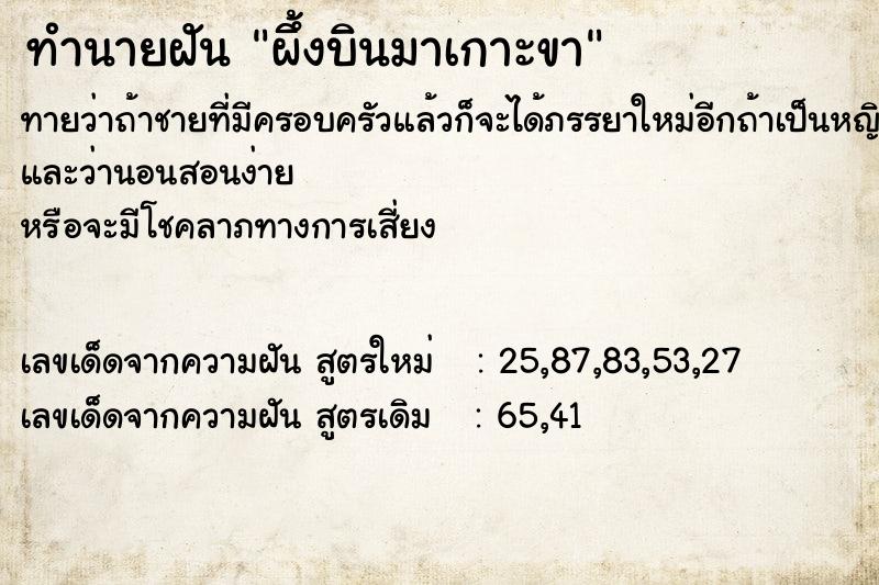ทำนายฝันผึ้งบินมาเกาะขา ทำนายฝันทำนายฝันผึ้งบินมาเกาะขา