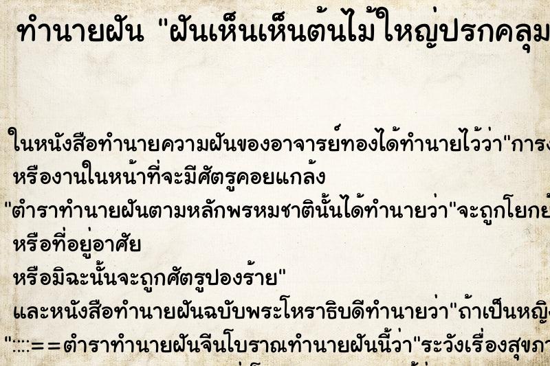ทำนายฝันฝันเห็นเห็นต้นไม้ใหญ่ปรกคลุมบ้าน ทำนายฝันทำนายฝันฝันเห็นเห็นต้นไม้ใหญ่ปรกคลุมบ้าน