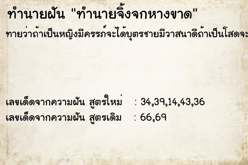ทำนายฝันทำนายฝันทำนายจิ้งจกหางขาด